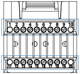 Terminal block pin definition