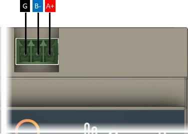 RS-485 Modbus connection diagram